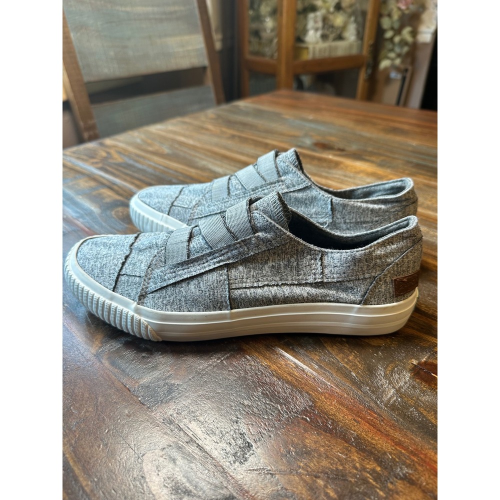 Blowfish Malibu Womens ZS-0011 Grey Heather Slip On Elastic Strap Sneakers Sz  9